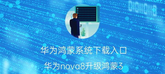 华为鸿蒙系统下载入口 华为nova8升级鸿蒙3.0？